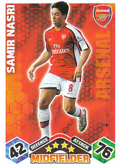 Samir Nasri Arsenal 2009/10 Topps Match Attax #11